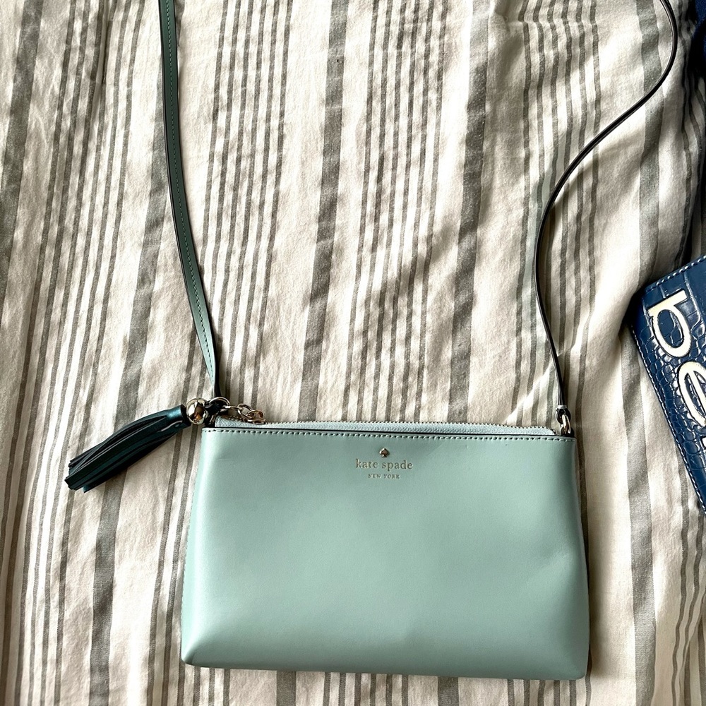 Kate spade baby blue small crossbody